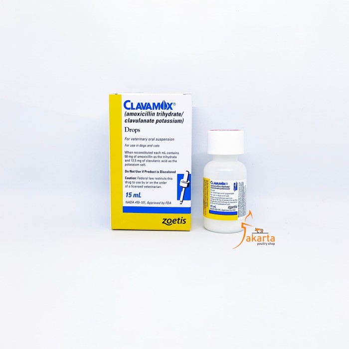 Jual Clavamox Drops Antibiotik Spektrum Luas untuk 