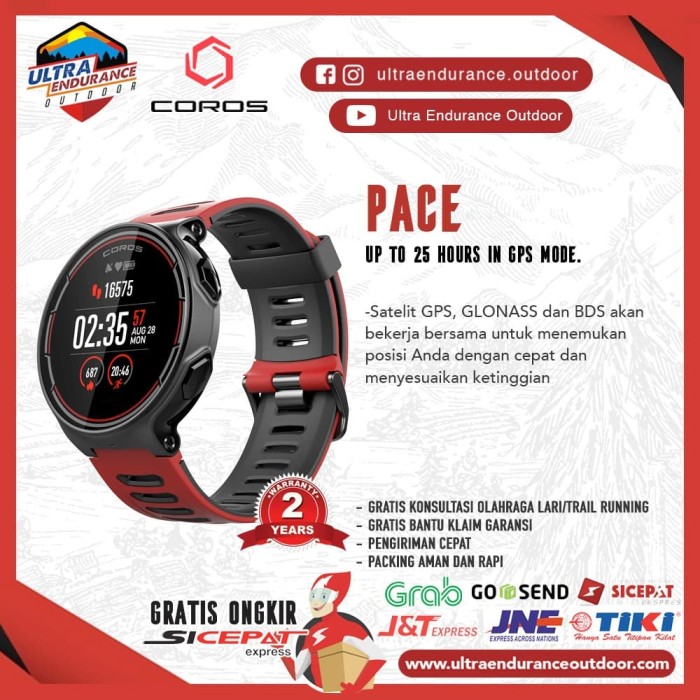running watch that shows pace