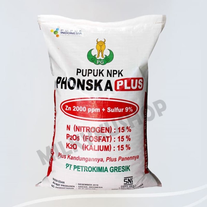  Jual PUPUK NPK PHONSKA PLUS 15 15 15 KEMASAN PABRIK 25 KG 