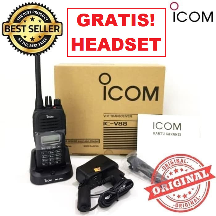 Jual HT Walky Talk ICOM ANTENA IC- V88 V 88 VHF 136-174MHz