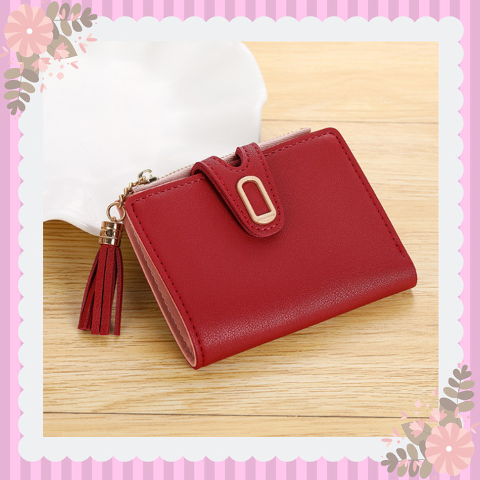 Jual Dompet Lipat Mini Simple Dompet Wanita Dompet Kecil Tipis Import Merah Kota Pekanbaru Ylimportid Tokopedia