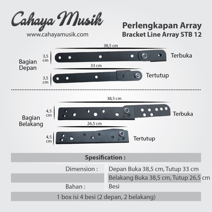 bahan bracket line array