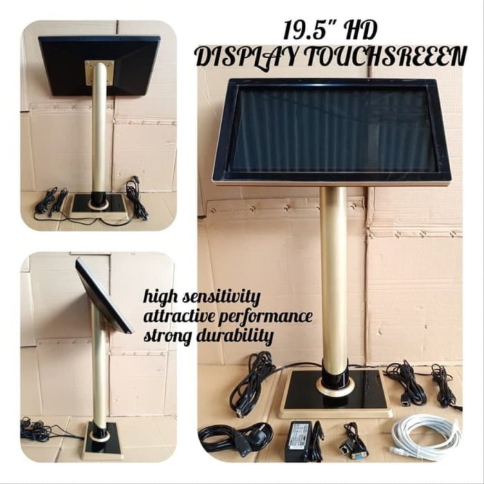 Jual monitor touchscreen komputer 19 inch layar sentuh led 