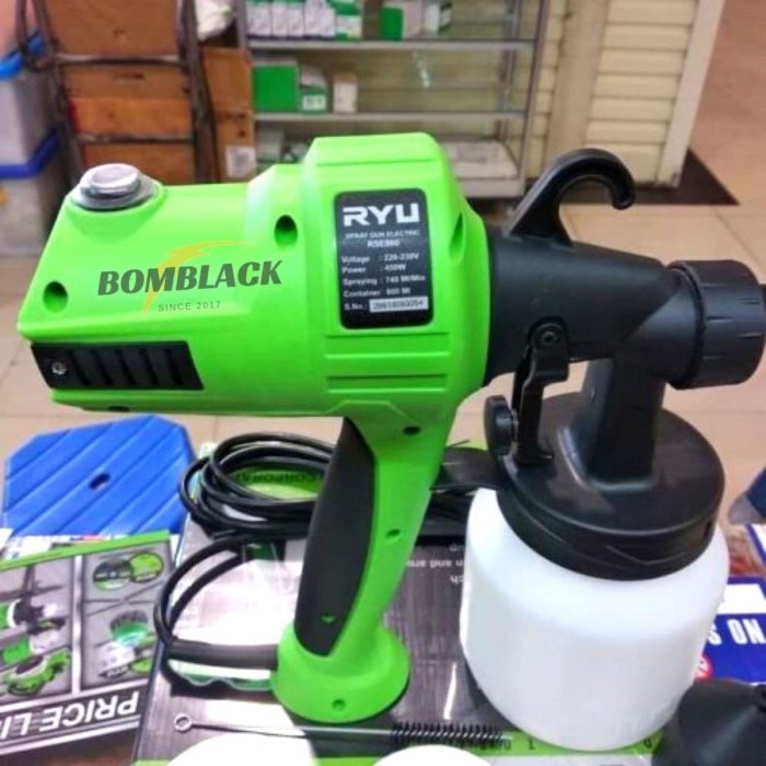 Jual Spray  Gun Electrik RYU RSE 800 Semprotan Cat  Tembok  