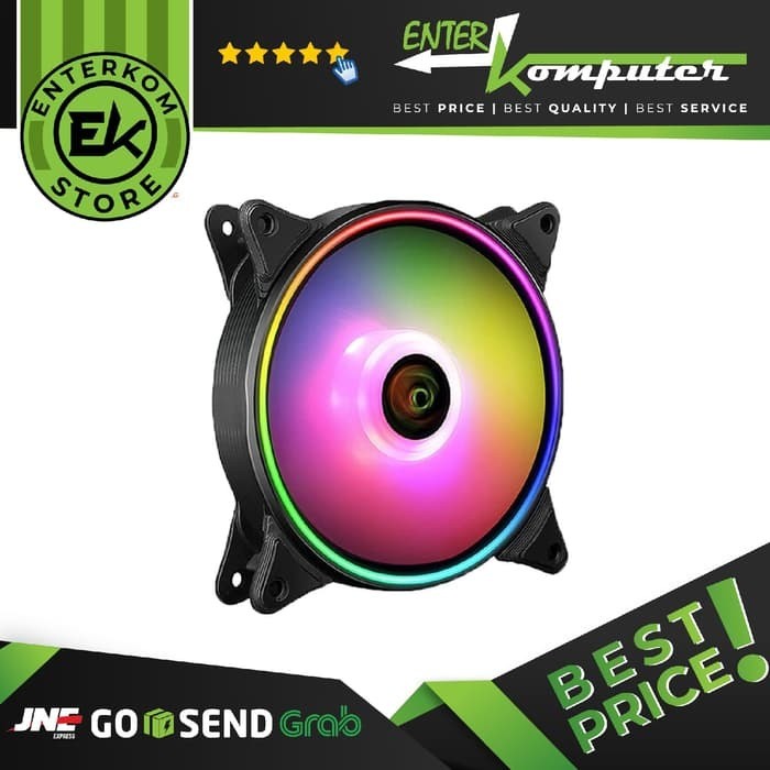 Foto Produk CUBE GAMING RAINBOW BOREALIS V2.0 - STATIC RAINBOW COLORS - SLIM RING dari Enter Komputer Official