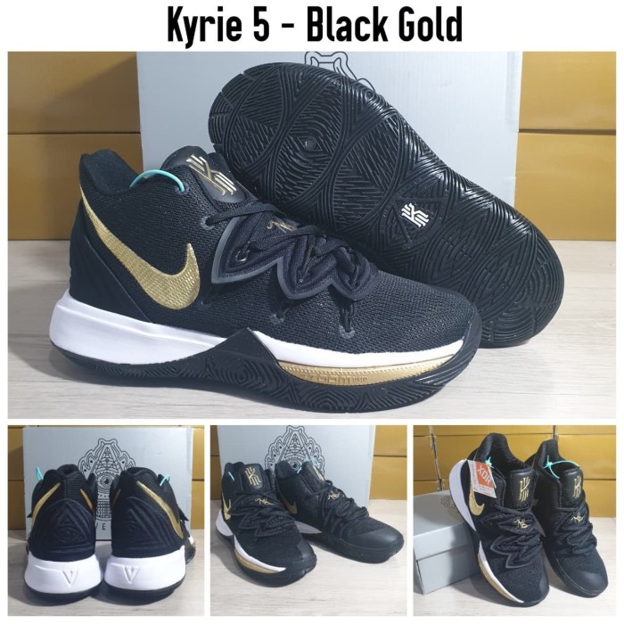 nike kyrie 5 black gold