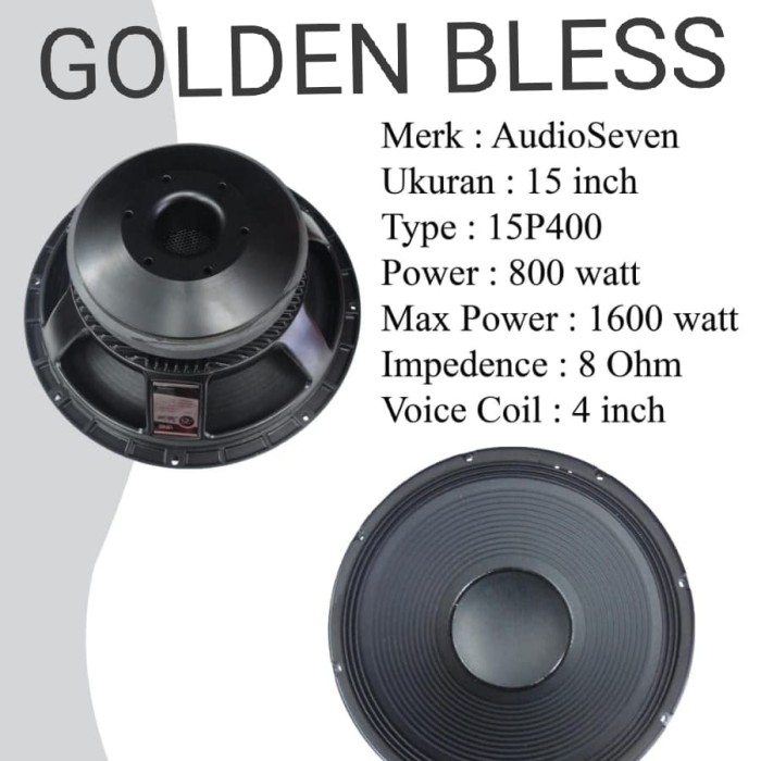 speaker 15 inch audio seven