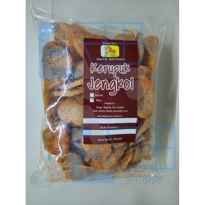 Jual Kerupuk Jengkol Pedas " Cap Warung " 90 gram Snack ...