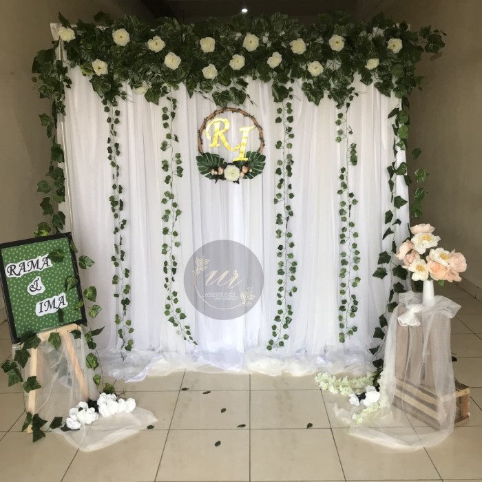 Jual ekorasi pernikahan dekorasi photobooth dekor  murah 