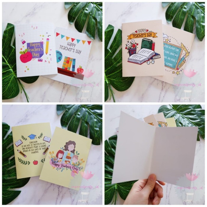 Jual Kartu Ucapan Greetings Card Happy Teachers Day Hari Guru Sekolah Jakarta Barat Imperialparty Id Tokopedia