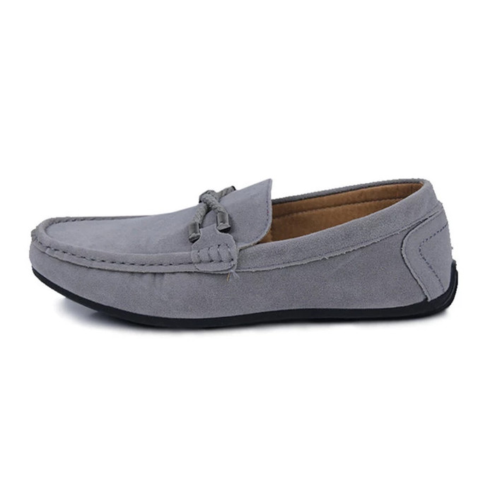grey driving shoes