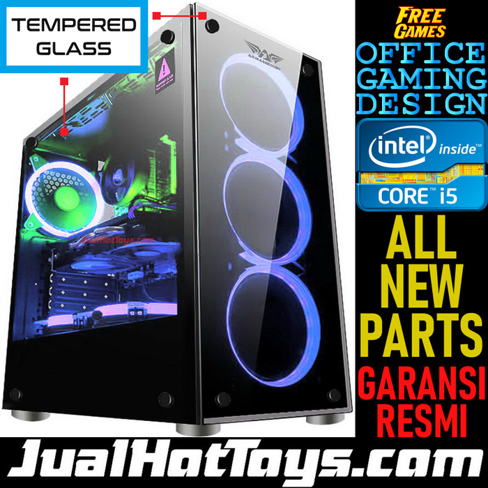 Jual PC Gaming Core i5 3570 8GB 16GB RX 570 1060 6GB AMD 