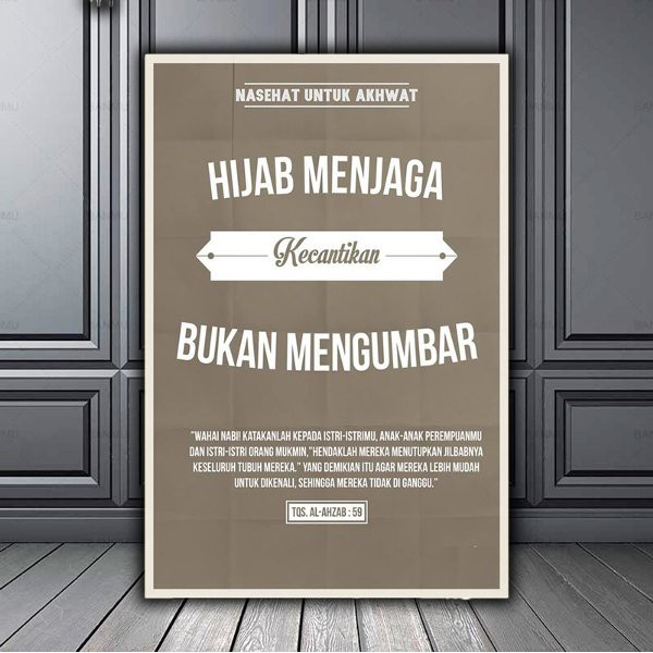 Jual Hiasan Dinding Kata Poster Pajangan Tembok  Dekorasi  