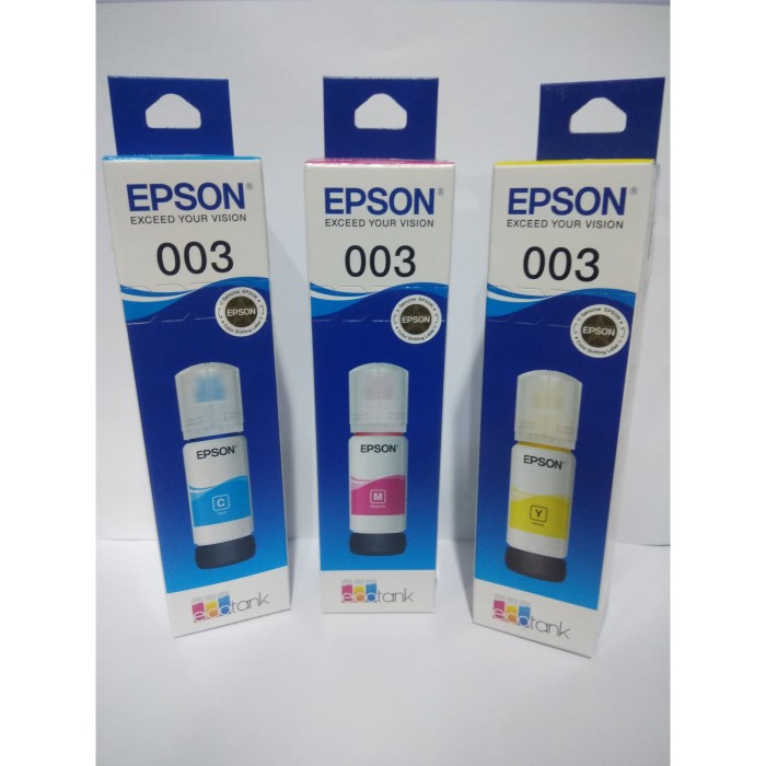 Jual Tinta Epson 003 Cyan Magenta Yellow Jakarta Pusat Fj Com Tokopedia