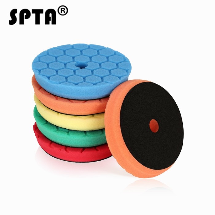 SPTA 5Inch 6Inch M14 Backing Plate Soft Buffing Pad Backing Holder DA Polishier