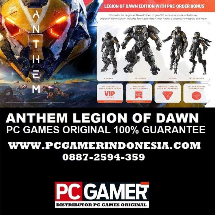 Drasus Papartis Uostas Anthem Legion Of Dawn Edition Pc Yenanchen Com