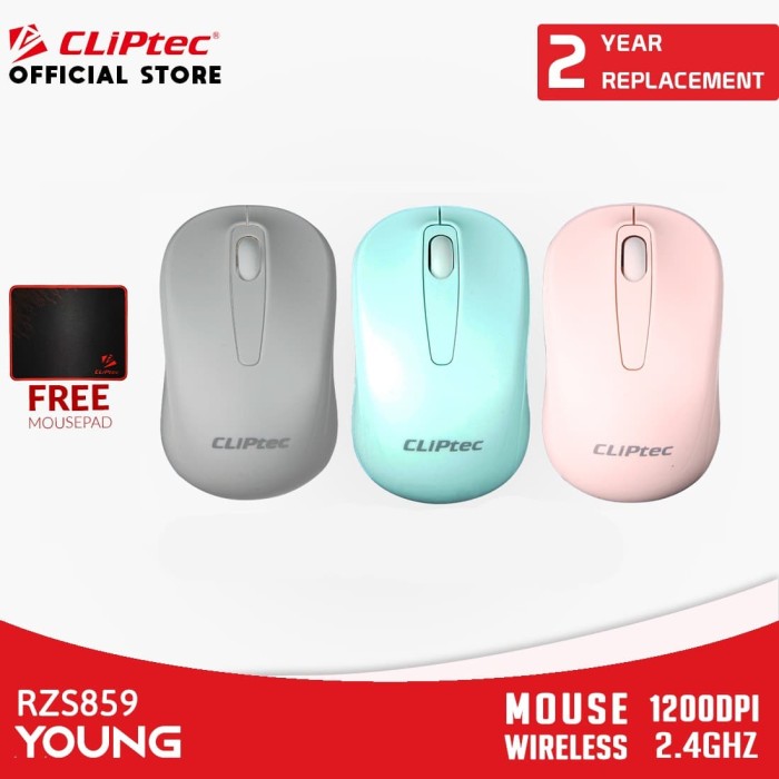 Promo CLIPtec RZS859 Young / Wireless Mouse Optik 2.4Ghz / 120   0DPI