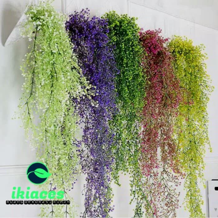Foto Produk DAUN RAMBAT KECIL TANAMAN RAMBAT DAUN PLASTIK WARNA WARNI BUNGA DEKOR - Maroon dari ikiaces