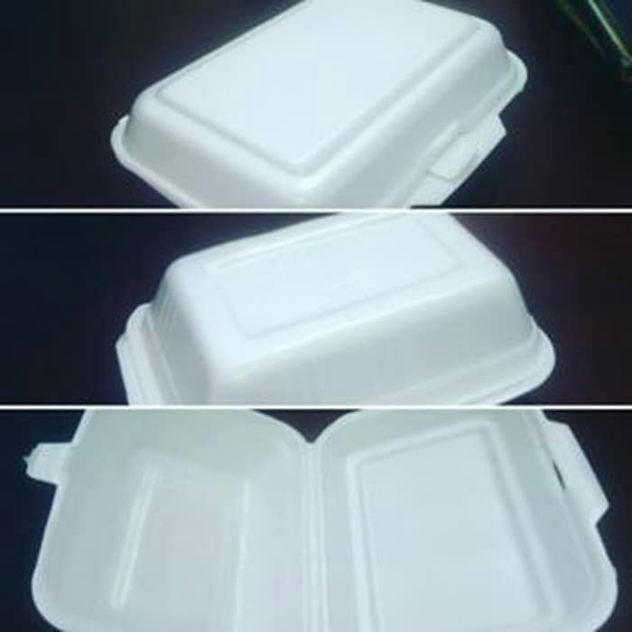 Jual Styrofoam/sterofoam/gabus nasi/kotak makan TF-2 polos