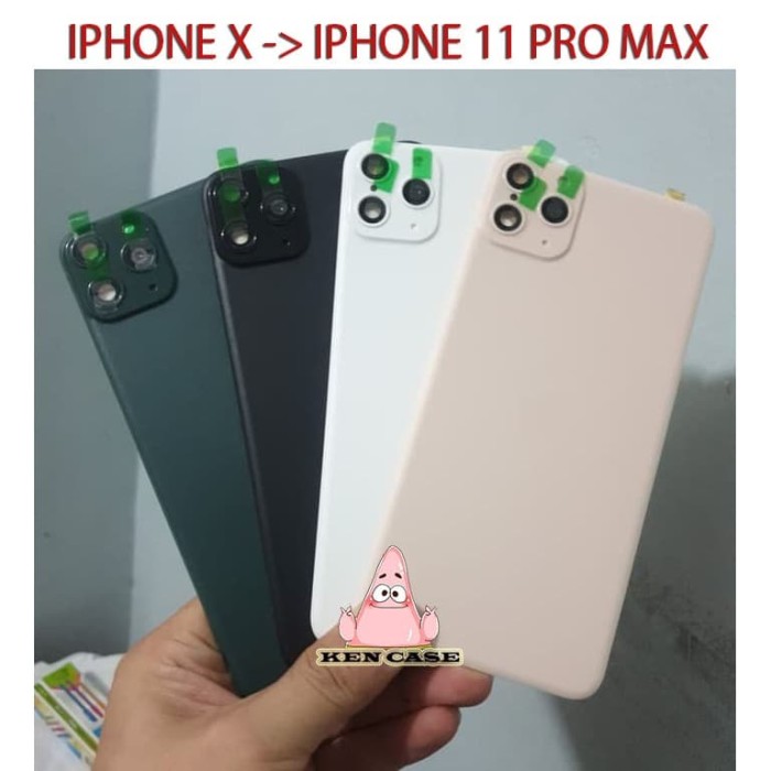 Jual TEMPERED GLASS BELAKANG IPHONE X XS CHANGE TO IPHONE