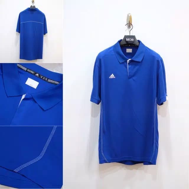 cobalt blue polo shirt