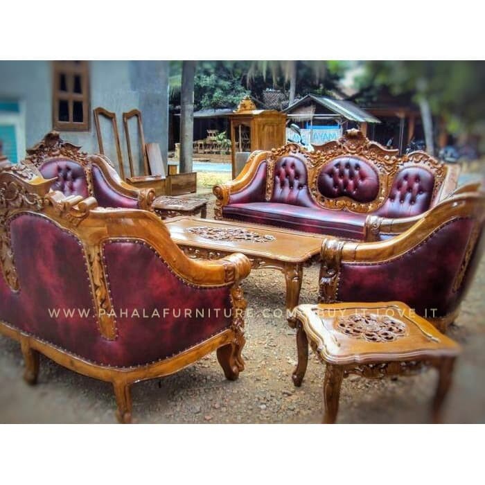 Jual Kursi  Tamu Jati  Monaco  Ganesha  Luxury Sofa Jati  