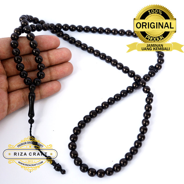 Jual Tasbih Kayu Kokka Kaukah Asli Turki Arab Bulat Hitam 99 Butir