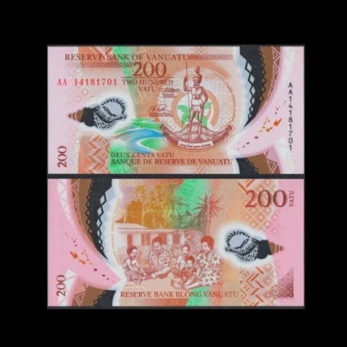 ND 2014 P-13 New Polymer Unc Vanuatu 1000 1,000 Vatu