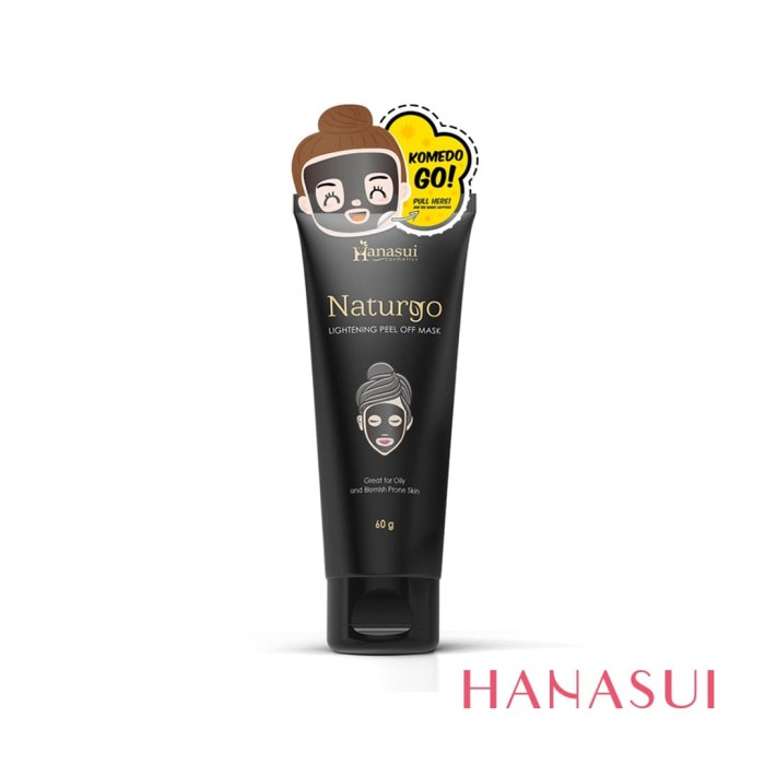 Jual HANASUI NATURGO PEEL OFF MASK BLACK - TUBE - Kota