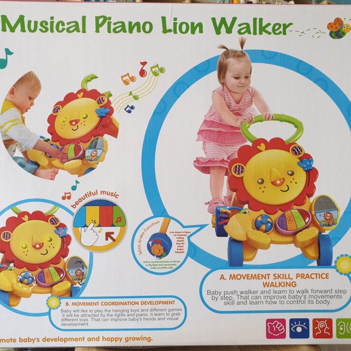 musical piano lion walker