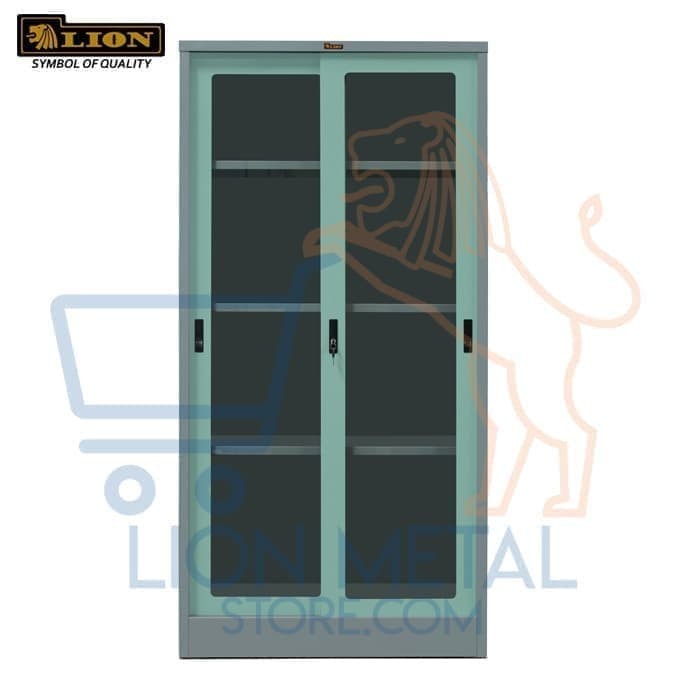 Jual lemari Arsip Besi Pintu geser kaca LION L33AK Kota Jual lemari Arsip Besi Pintu geser kaca LION L33AK Kota