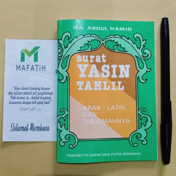 Jual Buku Surat Yasin Tahlil Arab Latin Dan Terjemah Saku Murah