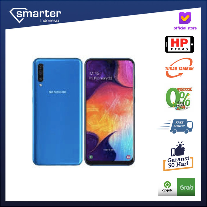 Jual    Samsung Galaxy A50 128GB Handphone Second SEIN - Full