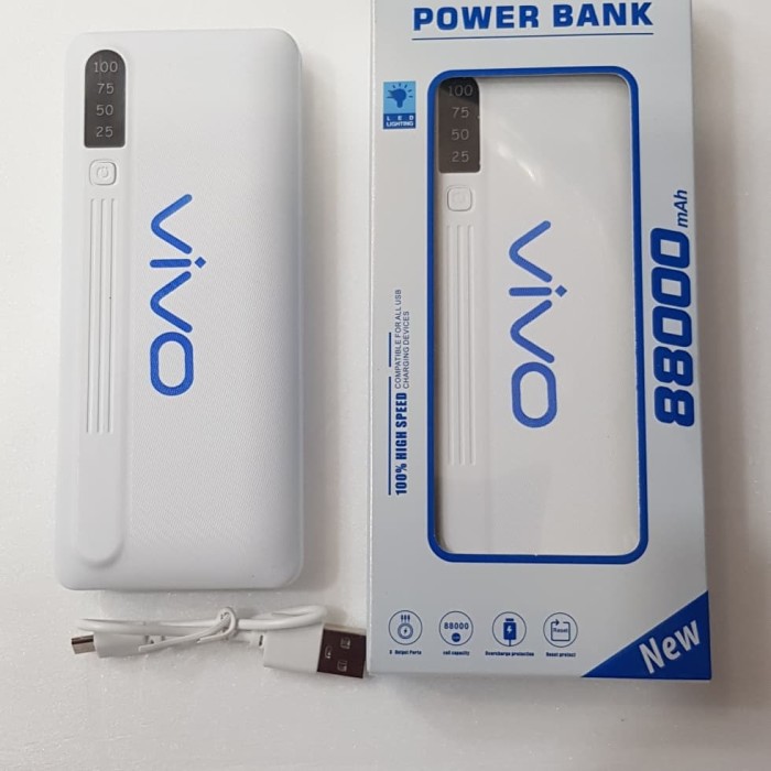 Jual powerbank vivo 88000mah 3 usb port origonal oem Jakarta Pusat