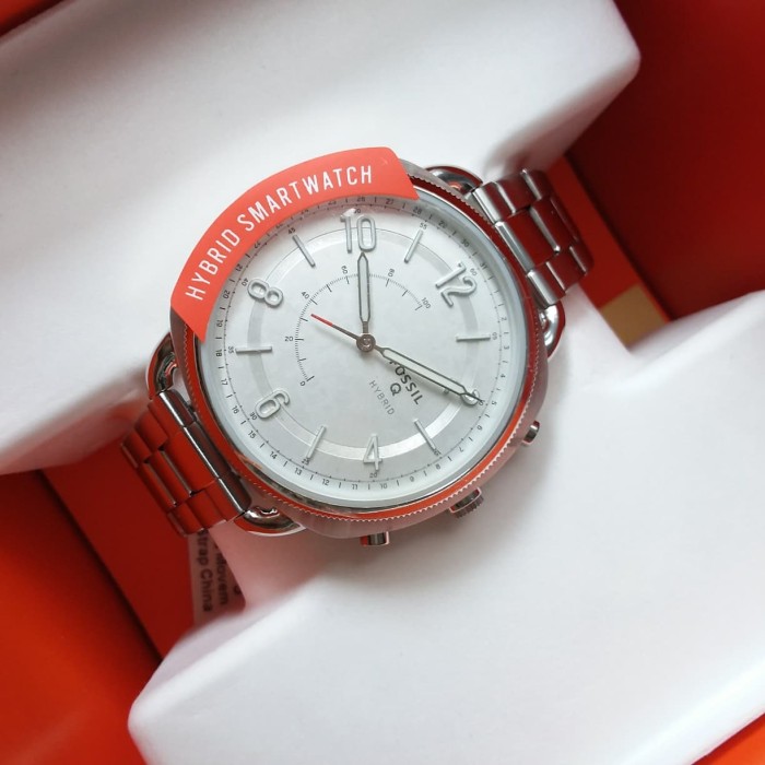 fossil hybrid smartwatch silver