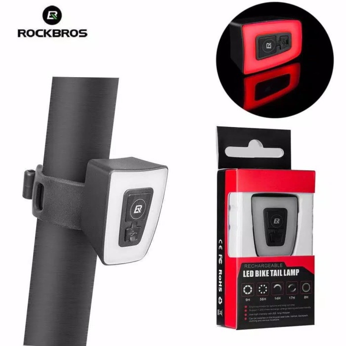 Jual RockBros  Lampu  Belakang  Sepeda  dengan USB 