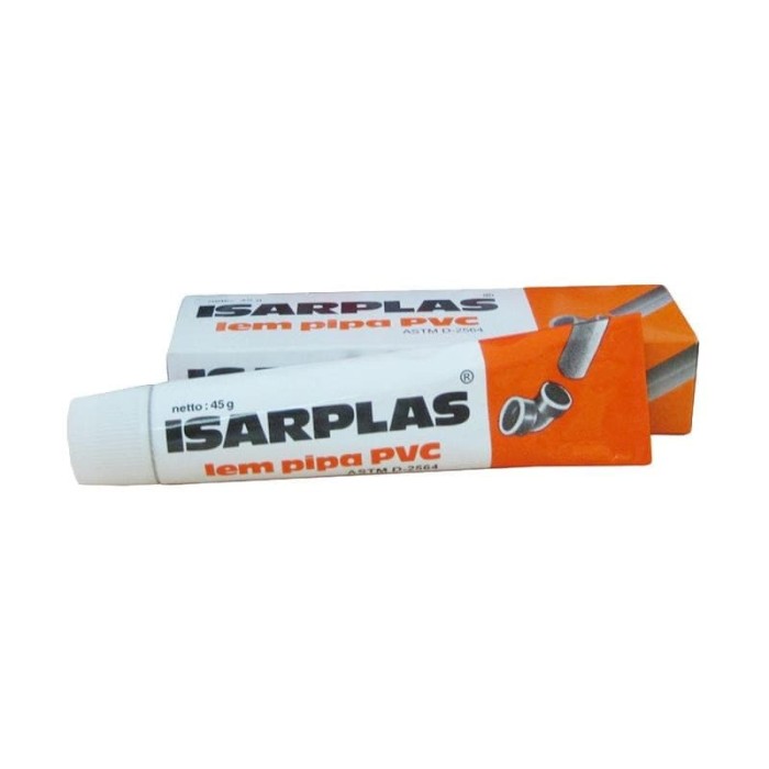 Jual Lem Pipa PVC ISARPLAS Lem Pralon Tube Kuas - Jakarta