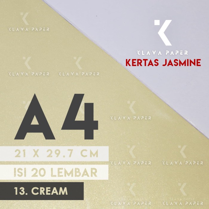 Jual Kertas  Jasmine  Cream Kerajinan  Undangan Mewah 