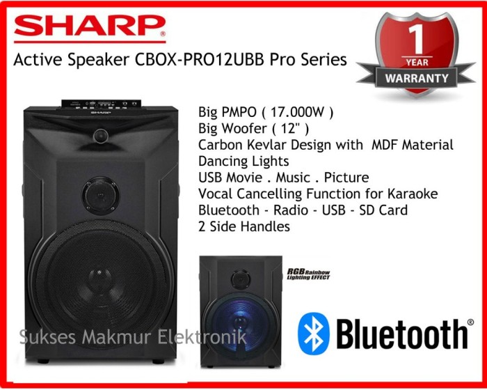sharp active speaker