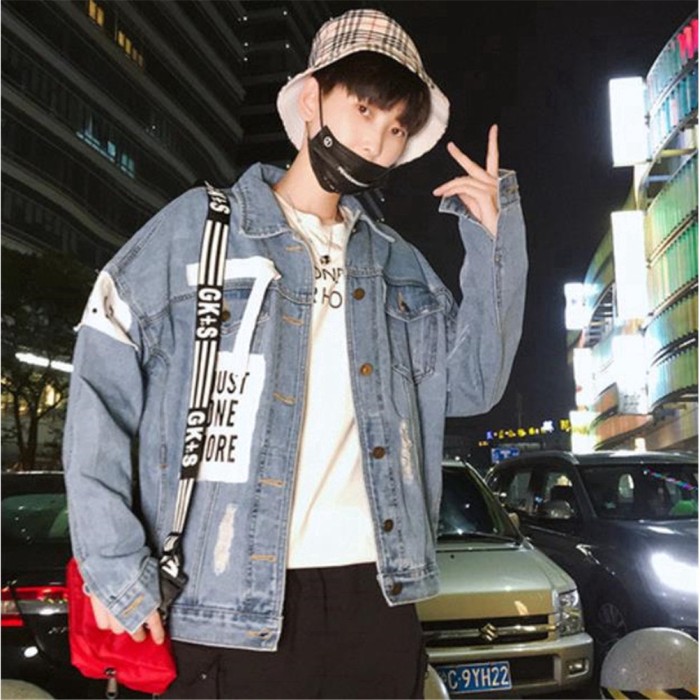 jaket denim korea
