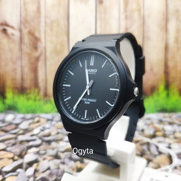 Jual Casio Analog Jam Tangan Pria Strap Karet MW2401E Original
