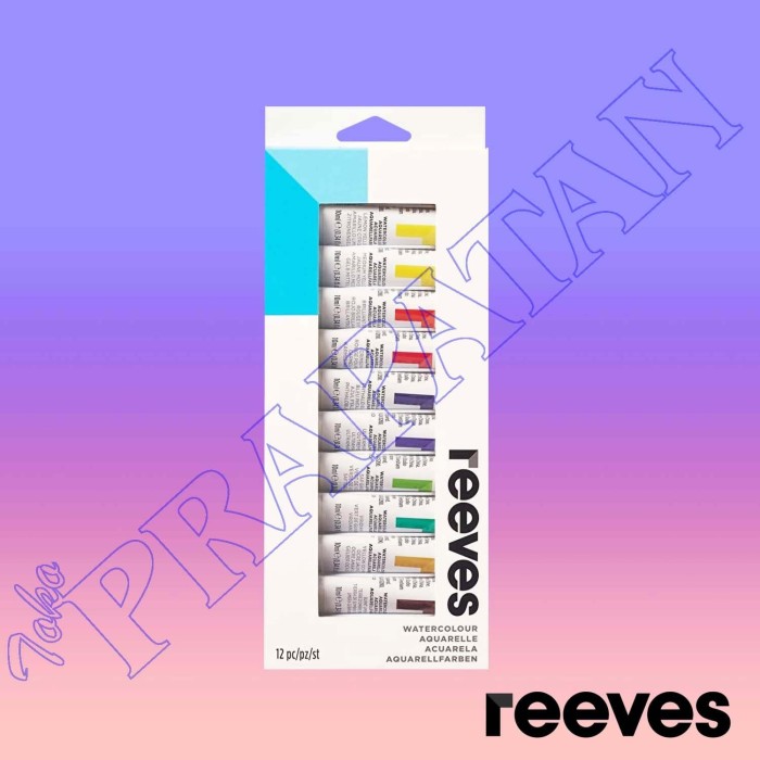 Jual Cat  air  Reeves  water color set 12 warna Jakarta 