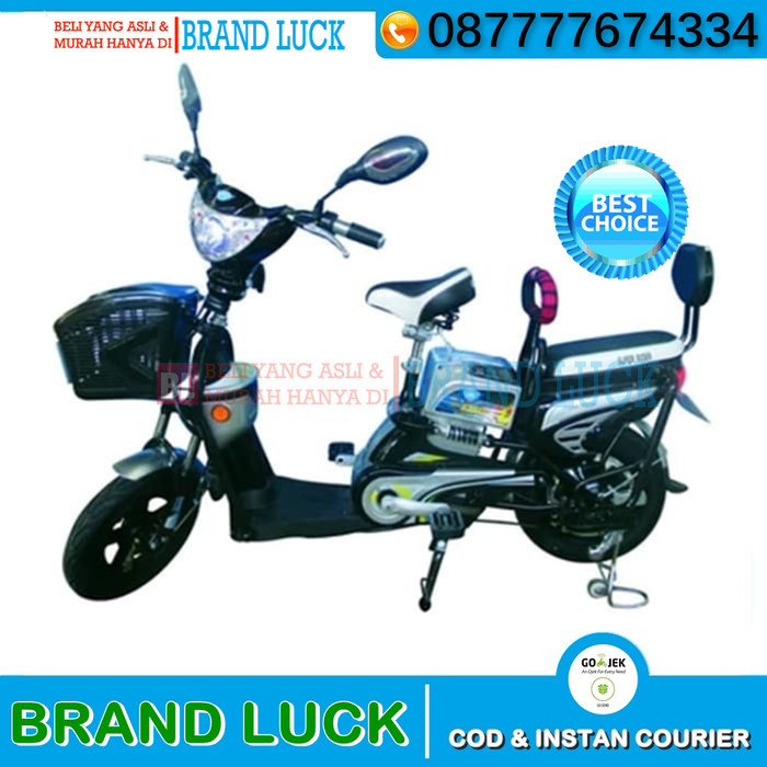 Jual SUPERRIDER Sepeda Listrik Paling bagus  EARTH GOLD Ban 