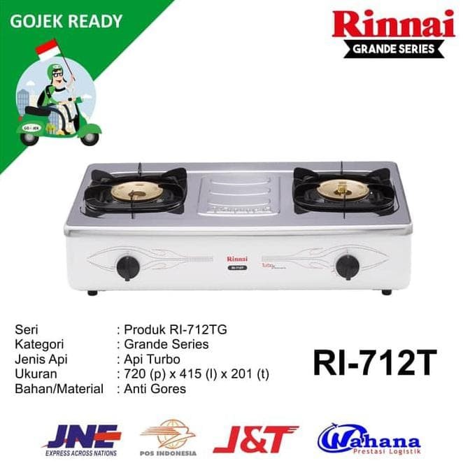 Jual Khusus Go Send Kompor Gas Rinnai Ri 712t Kompor Gas 2 Tungku Kompor Jakarta Pusat Agil Apriliana Tokopedia