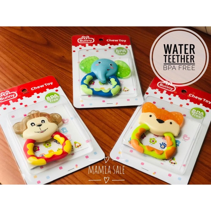 Jual LustyBunny ANIMAL WATER TEETHER gigitan bayi  water 