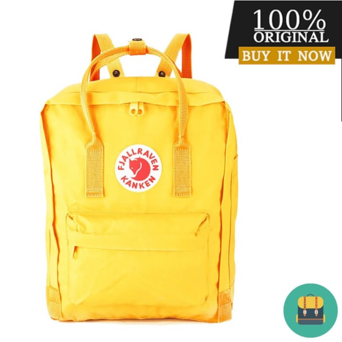 fjallraven kanken bag yellow