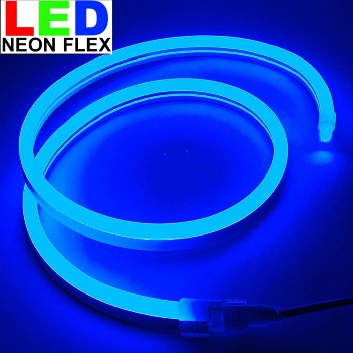 Jual Lampu Led neon  flex Rope light Custom Warna  Biru 