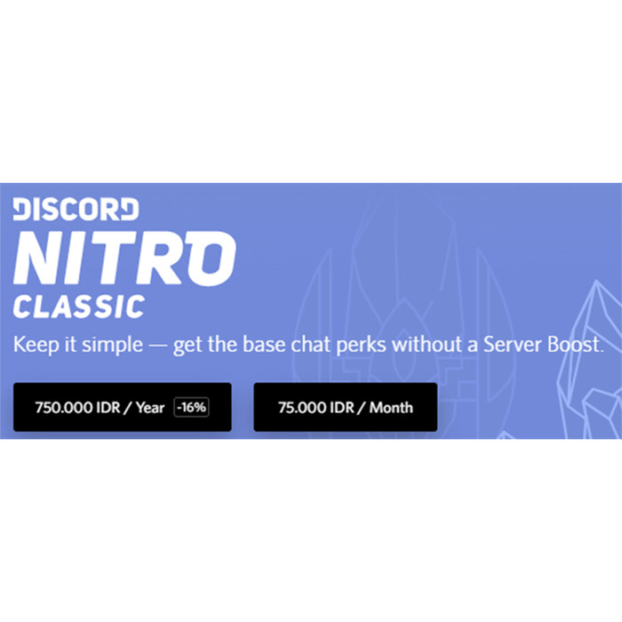 Jual Discord Nitro Classic [GIFT] - Jakarta Timur - Damnik