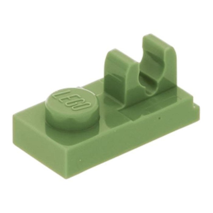 New LEGO Lot of 4 Red 1x2 Plates with Top Tile Clip