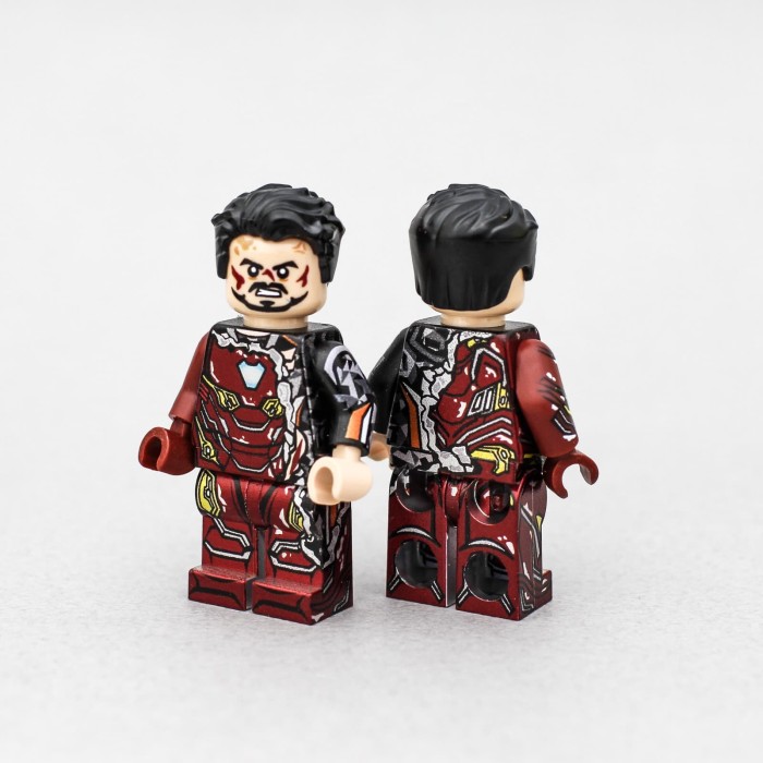 lego battle damaged iron man